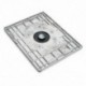 2X (Alumínium ötvözetű útválasztó asztallap-lemez a népszerű Mod C7A5 router-vágókhoz