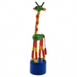 Gyerek fejlesztő játék baba táncoló hintaló álló színes zsiráf fa I5X2