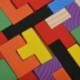 1X (Új fa Tangram Brain Teaser Puzzle Tetris játék Oktató baba gyerekeknek A1V4