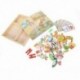 4X (MWZ mágneses puzzle gyerekeknek fából készült puzzle tábla doboz darab játékok caB1U3
