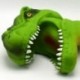 Intelligens analóg 3D-s dinoszaurusz kézi báb puha gumi dinoszaurusz Jurassic Green Ty X8P5