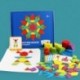 Gyerekek puzzle szett színes baba oktatás fajátékok Gyerekek L4P6