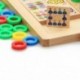 Gyerekek, fából készült Montessori anyagok, amelyek megtanulják számolni a Q7X5 füléhez tartozó számokat