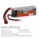 2X (ZOP POWER 4S 14.8V 2200Mah 40C lipo akkumulátor a Qav250 280 F330 Fpv Quad M6S2 típushoz)