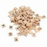 100x fa ábécé csempe fekete betűk és számok Scrabble Kid Child E D2W4 számára