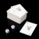 144 db / készlet Mah Jong papír Mahjong kínai játékkártya játék 2 db-os D3 kocka