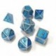 RPG kocka fém Dnd poliéder készlet Dados Dungeons és Sárkányok Alumínium Kék L3T8