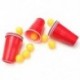 9X (Új esemény kellékek Beer Pong Kit Party Fun 24Cups 24 golyó felnőttkori laphoz Q5S7