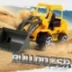 6 stílusú Mini Diecast műanyag járműgyártó járművek Excavat C3L4