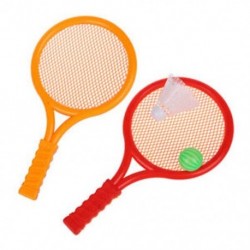 Gyerekek játék narancssárga piros műanyag tenisz tollaslabda ütő játékkészlet M2Y2