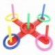 1X (Ring Toss Game Quoits Hoopla Set Quiots Pegs Kötél Cél Gyerekkert Par Par5 L2A2