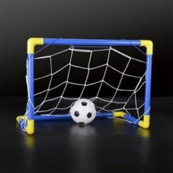 Beltéri mini összecsukható futball-labda gólcímző háló   szivattyú Kids Sport I2O1