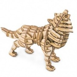 6X (Robotime DIY 3D fából készült állatok és épületek puzzle játékának szerelési játék ajándéka az R5G8-hoz