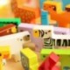3X (Gyerekjátékok fa állati rajzfilmblokkok Mini játékok Érdekes Buildin T0E7