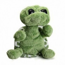 Zöld nagy szemű töltött teknős teknős baba plüss játék ajándék N1S1