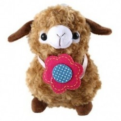 barna - 1X (Alpaka-bárány plüss játékkrém Arpakasso Llama Doll-kitömött állat T2J6)