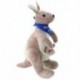 Édes kenguru töltött állati puha plüss babajátékok baba gyerekeknek (kék) F8U6
