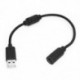 1X (Új prémium xbox 360 USB-átmeneti kábel - fekete M9K4)