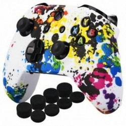 Szilikon borító bőr tok nyomtatása az Xbox One S / X vezérlő x 1 (Graffiti) E7L9-hez