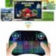 Háttérvilágítás 2.4G LED Mini Vezeték nélküli billentyűzet Air Mouse Touchpad TV Box Xbox360 PC