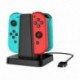 4 az 1-es USB töltőállomás Nintendo Switch Joy-con-hez, USB töltőállomás w8 J5T5-hez