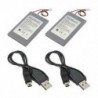 1X (2x akkumulátor 1800 mAh 3,7v   USB-kábel a PS3 Pla X4W9 Sony konzolvezérlőhöz)