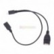 Micro USB Male USB Host OTG Kábel USB Y Kábel Samsung
