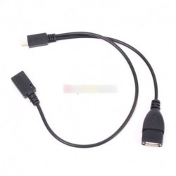 Micro USB Male USB Host OTG Kábel USB Y Kábel Samsung