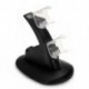 5X (Dual USB töltő dokkoló töltőállomás dokkoló PS4 vezérlőhöz fekete N8X5)