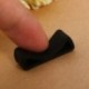 Fekete óraszíj, rögzítőkarika hurok, gumi rögzítő csat 18 mm-es W5Y4 tartó