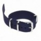 18 mm-es nylon karóra sáv húzózsinórral karkötő Strap óraszíj sötétkék U4Z7