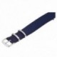 18 mm-es nylon karóra sáv húzózsinórral karkötő Strap óraszíj sötétkék U4Z7
