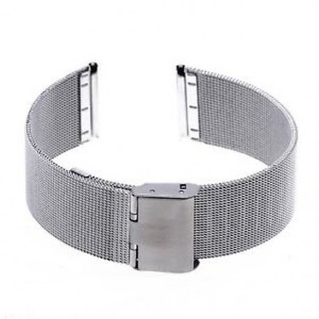 Szíj ezüst színű karkötő csere DIY 22 mm-es karórahoz D3P6 J2T3 I2C7