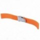 Narancssárga szilikon gumi óraszíj sávos kihúzási csat vízálló 20 mm T0K8