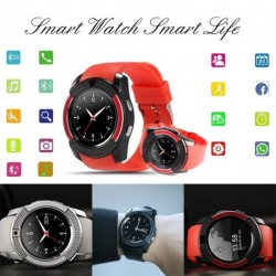 V8 vezeték nélküli Smart Watch óra karóra telefon érintőképernyő Bluetooth csuklóóra Android iPhone