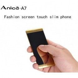 Szuper Mini Ultravékny Anica A7 mobiltelefon MP3 Bluetooth 1.63 " Dual SIM okostelefon