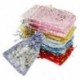2X (25x Organza ékszer-esküvői ajándéktasak-tasak, 7x9cm / 3x4 hüvelykes színű, E4G2)