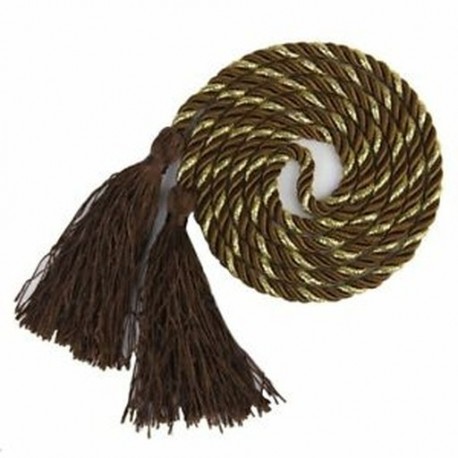 Barna - 1 pár függönykötés vissza a címerkötelet Nappali hálószoba hálószoba 135cm TG