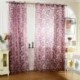 1X (Jacquard 3d nagy virágmintás függöny a nappali szobához, lila We B8X0