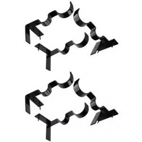 9X (dupla függönyrúd tartókonzolok beállítása csap jobbra az ablakkeretbe Curt R3I8