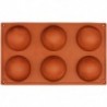 6 adagos félgömb alakú szilikon sütőforma - W0K1