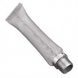 2X (12 hüvelykes rozsdamentes acél Bazooka képernyő 1/2 hüvelykes NPT illesztéssel, V1X5)