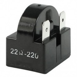 22 Ohm ellenállás 3 pólusú kapcsok Hűtőszekrény PTC indítórelé Fekete K2N3