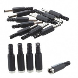Készlet: 5 db 2,1 mm x 5,5 mm aljzat DC egyenáramú aljzat csatlakozó adapter és E3I6