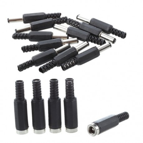 Készlet: 5 db 2,1 mm x 5,5 mm aljzat DC egyenáramú aljzat csatlakozó adapter és E3I6