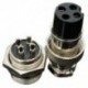 5db GX16-4 4 tűs aljzat-csatlakozó A.16 mm átmérőjű, férfi és női fém T3X1