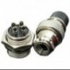 5db GX16-4 4 tűs aljzat-csatlakozó A.16 mm átmérőjű, férfi és női fém T3X1