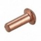2X (100 db 3 * 8 mm-es, kerek fejű, szilárd réz szegecsek rögzítőelemek B5W7)