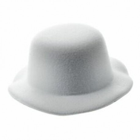 Női mini kalap lenyűgöző burlesque hajtű fehér fehér U7P3