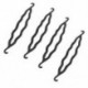 4 x hajlékony haj Twister Snare Loop hajszárító lófarok pigtail tartó X3U C3A1